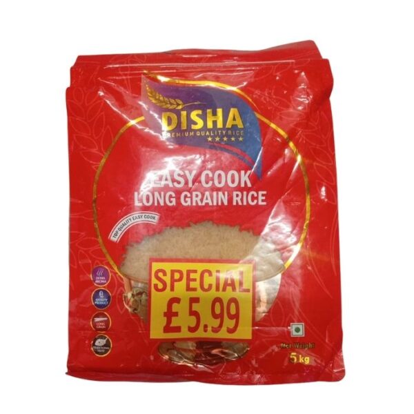 Disha Easy Cook Long Grain Rice 5kg