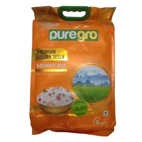 Puregro Golden Sella Basmati Rice 5kg