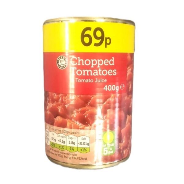69p Chopped Tomatoes 400g