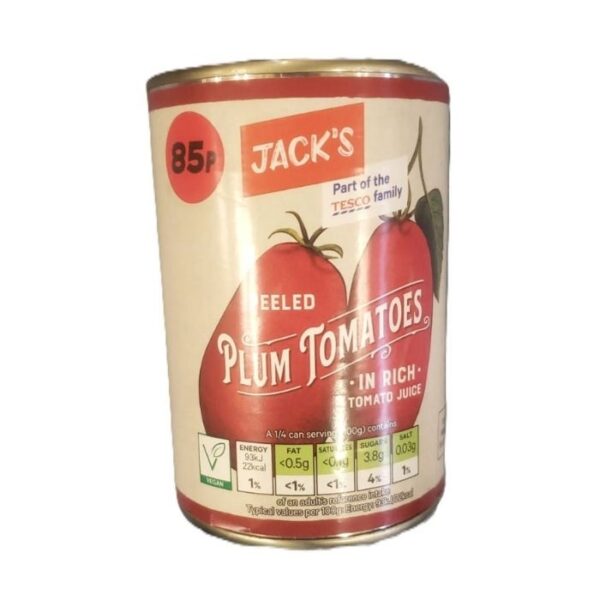 Jack's Peeled Plum Tomatoes