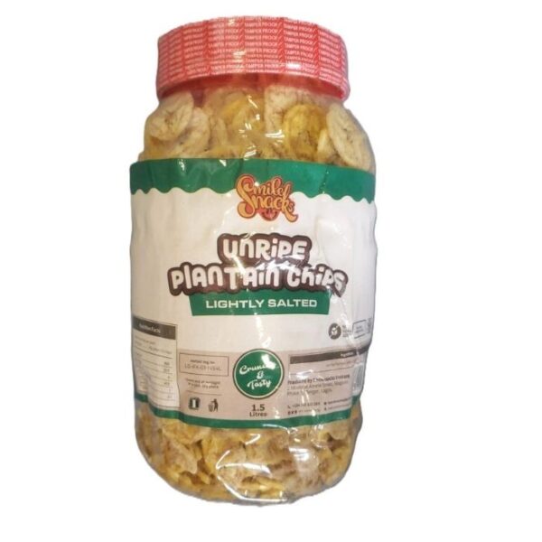 Smile Snacks Unripe Plantain Chips