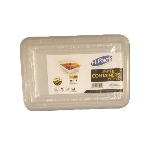 H-Pack White Base Containers