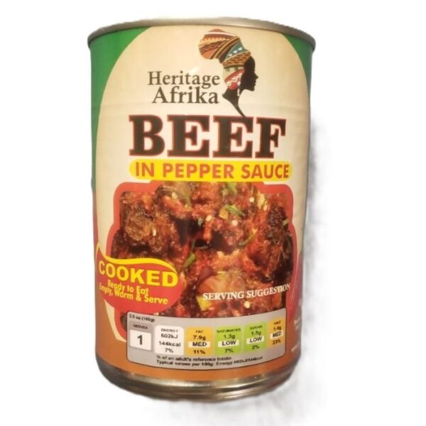 Heritage Afrika Beef in Pepper Sauce